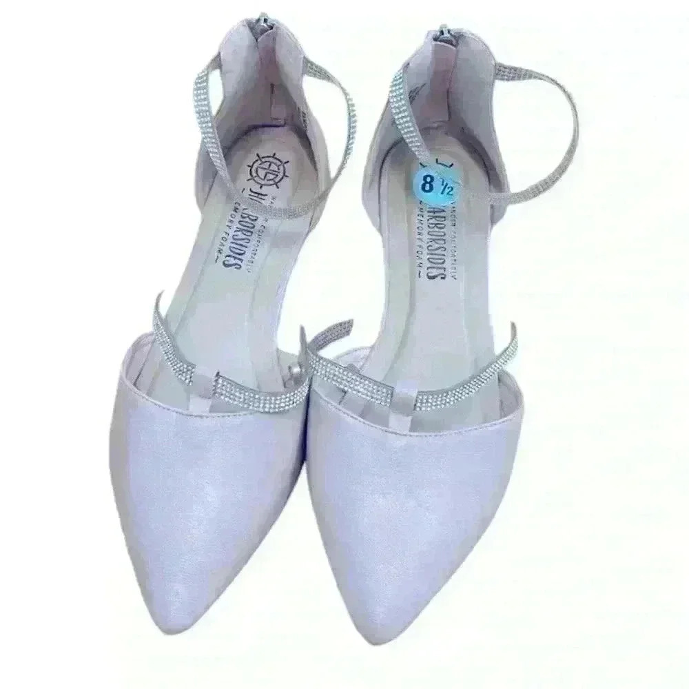 Harborside memory foam women’s flat sandals size 8 1/2 wide